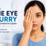 Eye Blurry and the Other Eye Clear